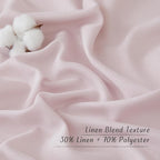 NICETOWN Blush Pink Short Linen Curtains - Image 4