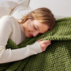 Whale Flotilla Twin Size Fuzzy Fleece Blanket, Fluffy Warm Soft Jacquard Bed - Image 2
