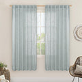 LAMIT Light Filtering Linen Curtains 68 inches Long by LAMIT