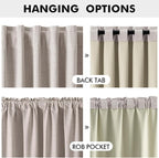 MIULEE 100% Blackout Linen Curtains - Image 5