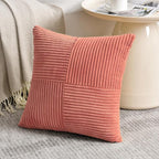 Fancy Homi 2 Packs Coral Euro Decorative Throw Pillow Covers 26x26 Inch - Image 2