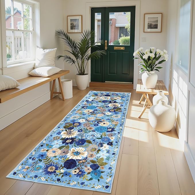 Rug for Hallways Kitchen Rug 2x8, Non Slip Washable Rugs - Image 2