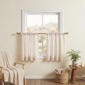 MYSKY HOME Linen Curtains 30 Inch Length by MYSKYHOME