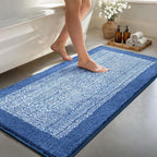 48x24 Long Bathroom Rugs Washable Non Slip, Soft Absorbent Quick Dry Mats by Unknown