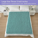 Bigacogo Chunky Knit Throw Blanket - Image 5