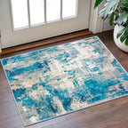 KOZYFLY Small Area Rug 2x3 Rug Entryway Rugs Indoor Non-Slip Modern Abstract - Image 8