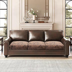 Leather Look Couch Cushion Covers Sofa Seat Slipcovers Sets Couches Furniture - Image 2