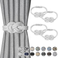 NICEEC 4 Pack Mini Magnetic Curtain Tiebacks Nordic Simple Style Drape Tie by NICEEC