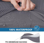 hyha Waterproof Couch Cushion Covers, Washable Sofa Cushion Slipcovers - Image 3