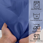 Simplebrand Royal Blue Sheer Curtains 72 Inches Long 2 Panels - Image 7