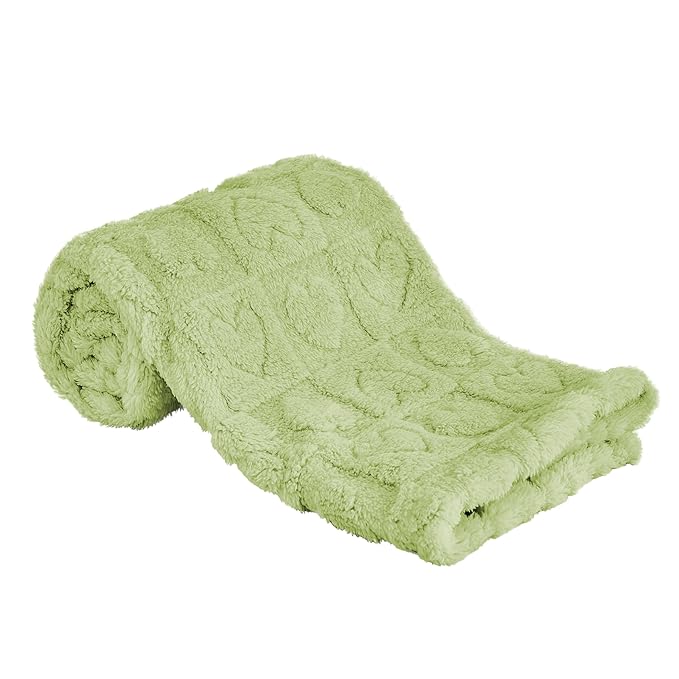 Yurhap Fleece Baby Blanket Heart Checkered Blanket, Ultra Soft Cozy Baby by Yurhap