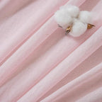 FMFUNCTEX Linen Sheer Curtains for Bedroom, Blush Pink Farmhouse French Flax - Image 5