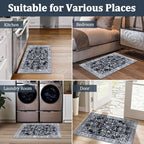 Yamaziot Washable Runner Rug 2x3 – Non Slip Small Entryway Rug Boho Floral Rug - Image 7