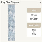 Runner Rug 2'6" x 16' Washable Non-Slip 2.5x16 ft Long Runner Rugs - Image 5