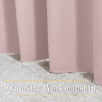 NICETOWN Blush Pink Short Curtains - Image 6