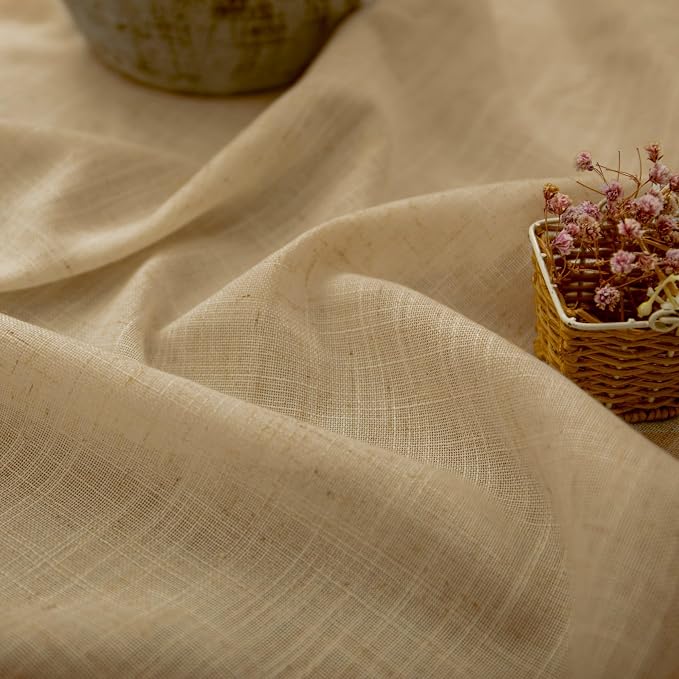 Burlap Color Curtains 84 Inch Length - Image 2