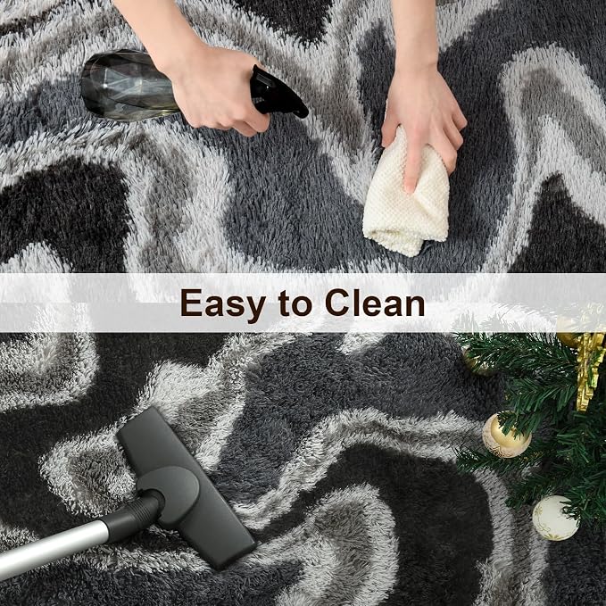 TWINNIS Super Soft Shaggy Rugs Fluffy Carpets, 5x8 Feet, Indoor Modern Plush - Image 6