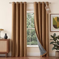 NICETOWN 100% Absolutely Blackout Linen Curtains by NICETOWN