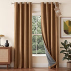NICETOWN 100% Absolutely Blackout Linen Curtains by NICETOWN