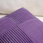 Fancy Homi 2 Packs Purple Long Lumbar Decorative Throw Pillow Covers 16x24 Inch - Image 3