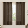 LAMIT Sheer Linen Curtains 63 Inch by LAMIT