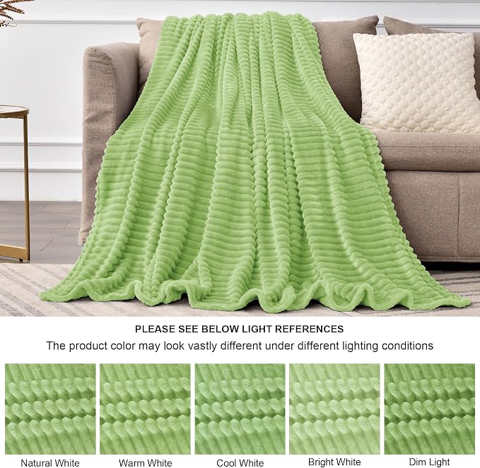 BEDELITE Sage Green Throw Blanket - Image 7