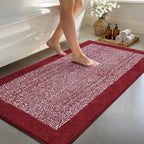 48x24 Long Bathroom Rugs Washable Non Slip, Soft Absorbent Quick Dry Mats by Unknown