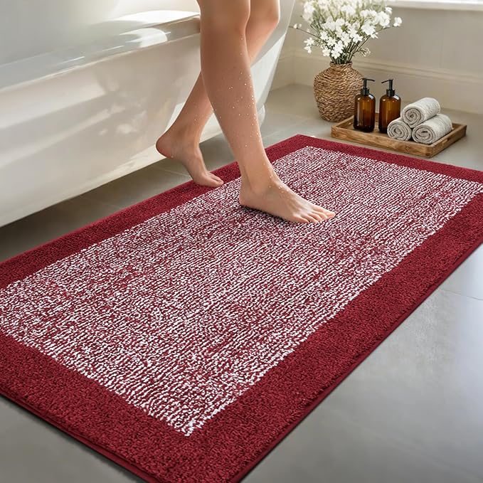 70x24 Long Bathroom Rugs Washable Non Slip, Soft Absorbent Quick Dry Mats by Unknown
