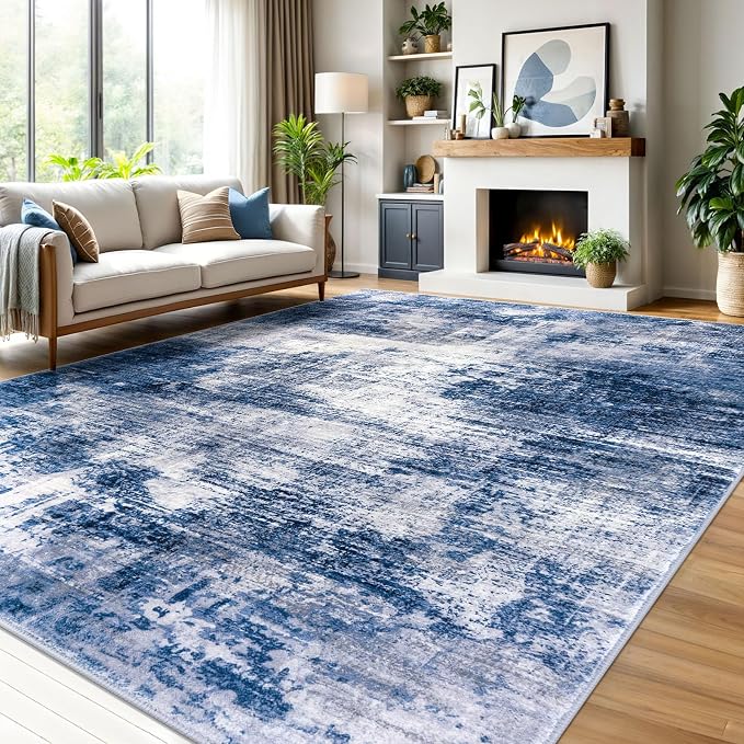 IOHOUZE Abstract Area Rugs 9x12 Ft Washable Large Rugs by iOhouze
