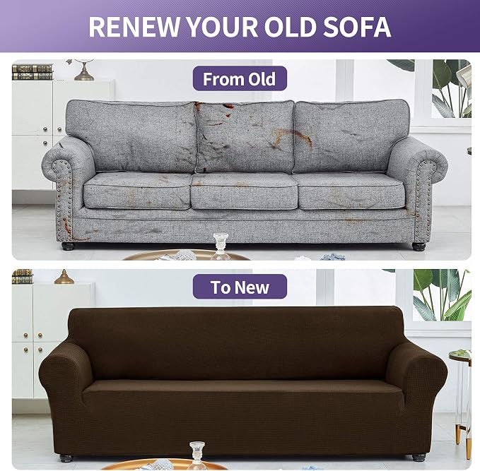 Joccun Stretch Couch Cover Slipcovers, 1-Piece Sofa Covers - Image 6