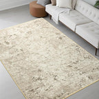 Toneed Abstract Area Rug Modern Washable Rug Soft Non Slip Rug Low Pile by Toneed
