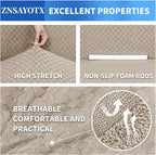 ZNSAYOTX 1 Piece Jacquard Couch Covers - Image 5