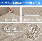 ZNSAYOTX 1 Piece Jacquard Chair Slipcovers - Image 4