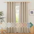 NICETOWN Linen Angora Curtains for Living Room, Grommet Privacy Assured Semi by NICETOWN
