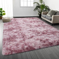Deerhoo Large Shag Area Rugs 5 x 8, Tie-Dyed Plush Fuzzy Rugs by Deerhoo