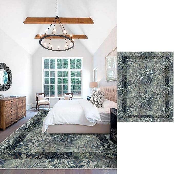 Area Rugs - 8x10 Rugs for Living Room, Non Slip Indoor Boho Area Rug Carpet - Image 6