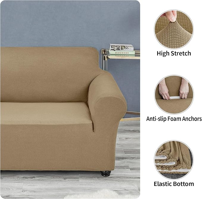 Joccun Stretch Loveseat Couch Cover Slipcover, 1-Piece Sofa Cover - Image 4