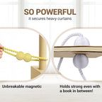 Hion Magnetic Curtain Tiebacks Golden 6 Pack, Curtain Tiebacks Buckles - Image 5