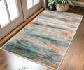 KOZYFLY Area Rug 3x5 Modern Ombre Living Room Rug, Washable Rugs by KOZYFLY