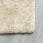 ORINOVA Beige Plush Faux Washable Rabbit Fur Area Rugs - Image 9