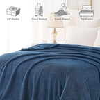 Whale Flotilla Twin Size Fuzzy Fleece Blanket - Image 8