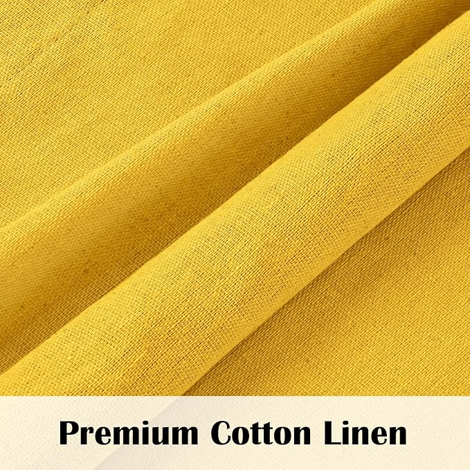 FRAMICS Farmhouse Cotton Linen Curtains - Image 3