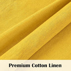 FRAMICS Farmhosue Kitchen Curtains 36 Inch Length, Rustic Cotton Linen Tier - Image 5