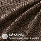 MIULEE Pack of 2 Couch Throw Pillow Covers 24x24 Inch Neutral Dark Brown Boho - Image 5