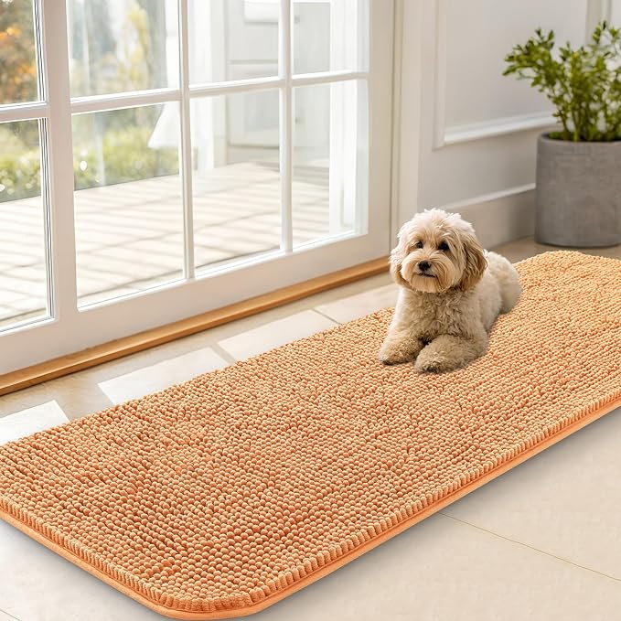 OLANLY Dog Door Mat for Muddy Paws 59x20, Absorbs Moisture and Dirt, Absorbent by OLANLY