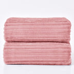 BEDELITE Fleece Blanket King Size – 3D Ribbed Jacquard Soft and Warm Decorative - Image 9
