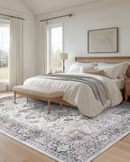 AMADA HOMEFURNISHING 9x12 Washable Area Rug, Low-Profile Large Area Rug - Image 8