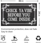 Indoor Door Mat Welcome Mats for Front Door Outdoor Entry Black Doormat - Image 3