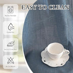 MYSKY HOME Curtains for Living Room 84 Inches Long Semi Sheer Light Filtering - Image 6