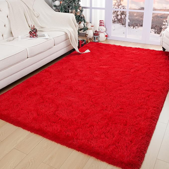 Chicrug Soft Area Rugs for Bedroom Living Room Plush Fluffy Rug 6x9 Feet - Image 2